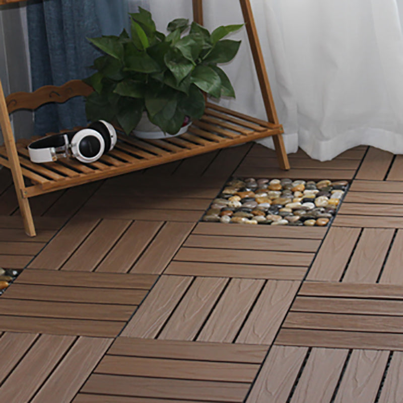 Outdoor Floor Board Stripe Composite Waterproof Square Deck Plank