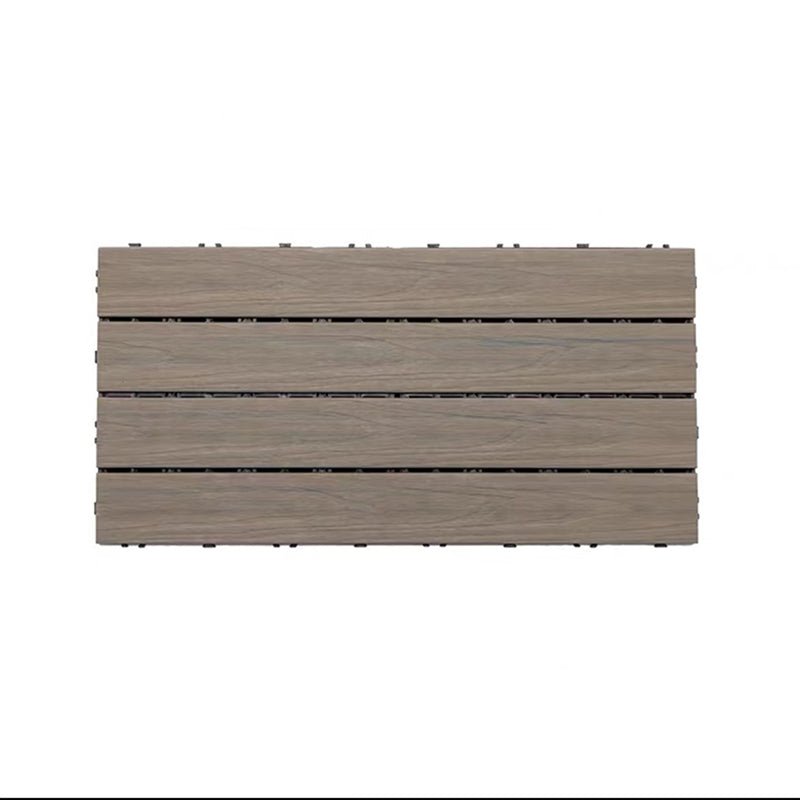 Outdoor Floor Board Stripe Composite Waterproof Square Deck Plank