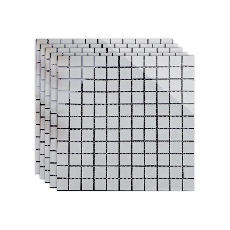 Black and White Wall Tile Mixed Material Mosaic Sheet Wall & Floor Tile