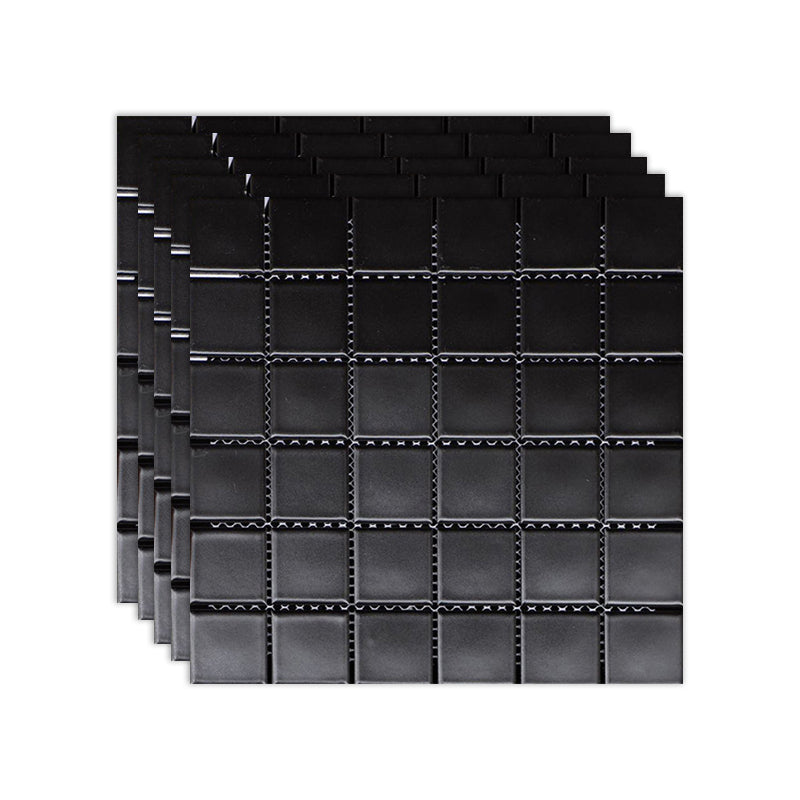 Black and White Wall Tile Mixed Material Mosaic Sheet Wall & Floor Tile