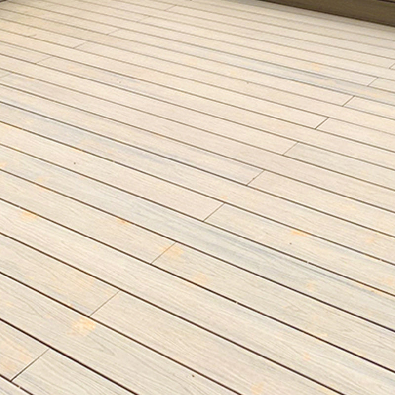 WPC Outdoor Flooring Rectangle Modern Style Waterproof Nail Flooring