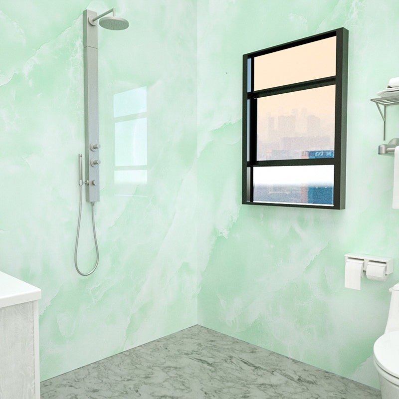 Marbling Water-resistant Tile PVC Singular Peel & Stick Tile for Bathroom Backsplash