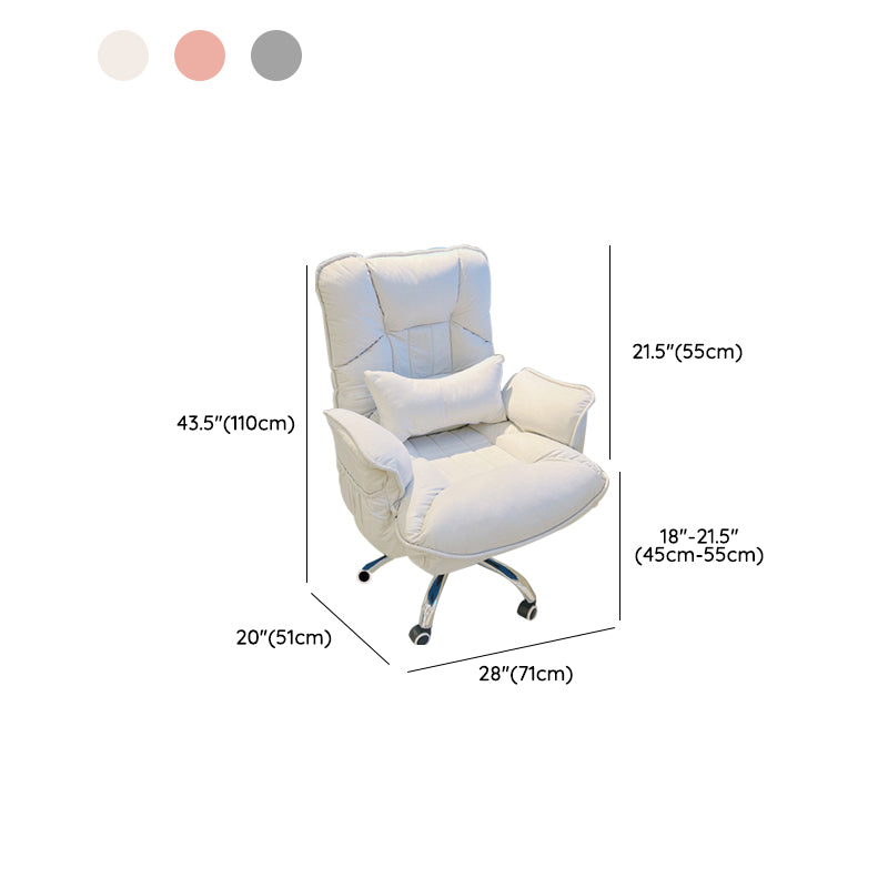 Modern Office Chair No Distressing Adjustable Seat Height Swivel Chair with Wheels