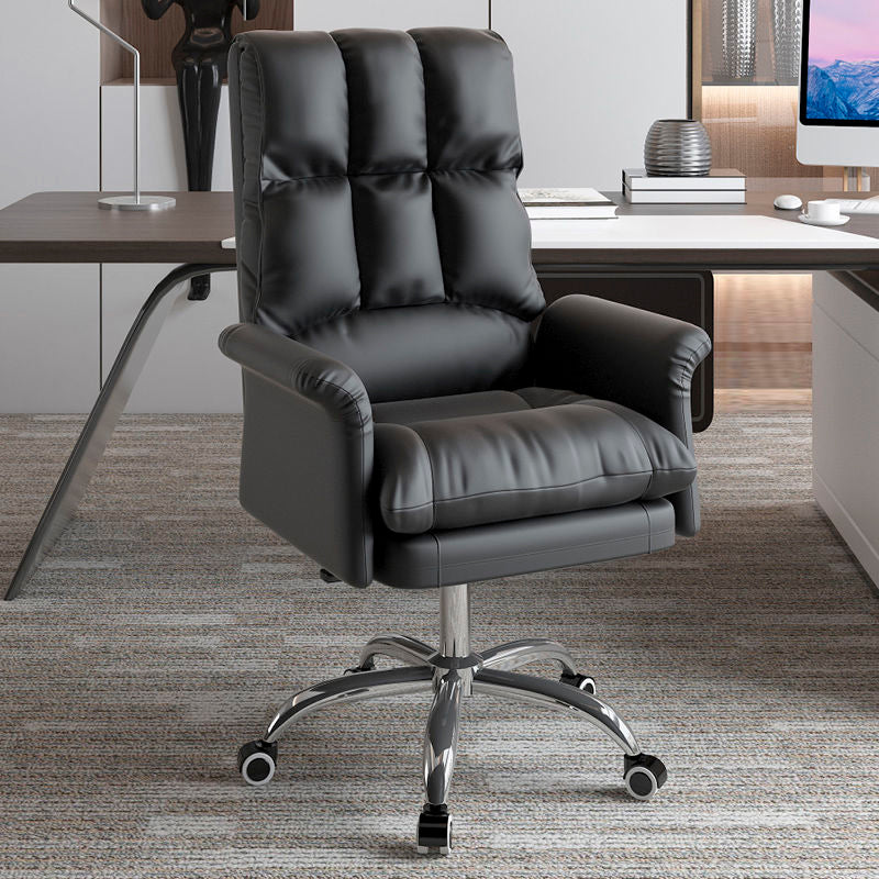 Faux Leather High Back Executive Chair Ergonomic Home Office Chair