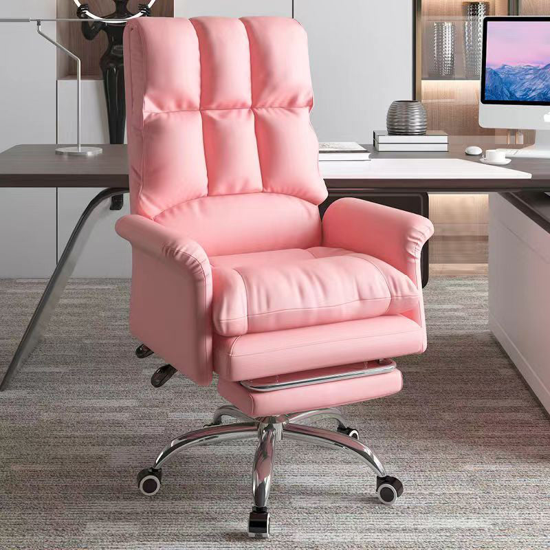 Faux Leather High Back Executive Chair Ergonomic Home Office Chair