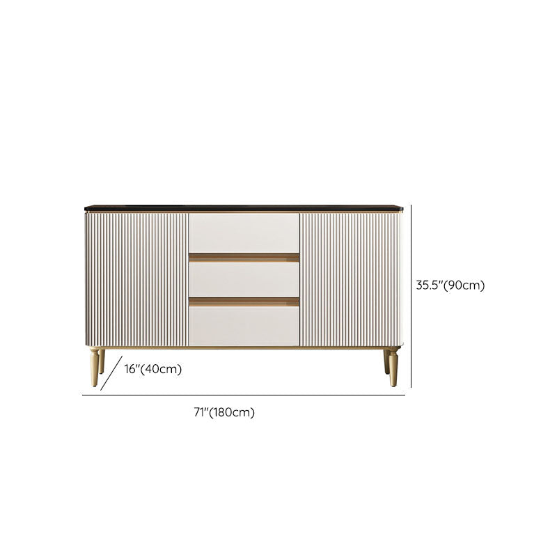 Glam 2 Door Sideboard Buffet Stand Cabinets Included for Living Room