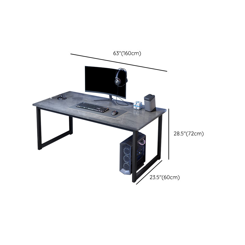 Rectangular Shape Modern Style Office Desk Stone Computer Desk with Legs for Home