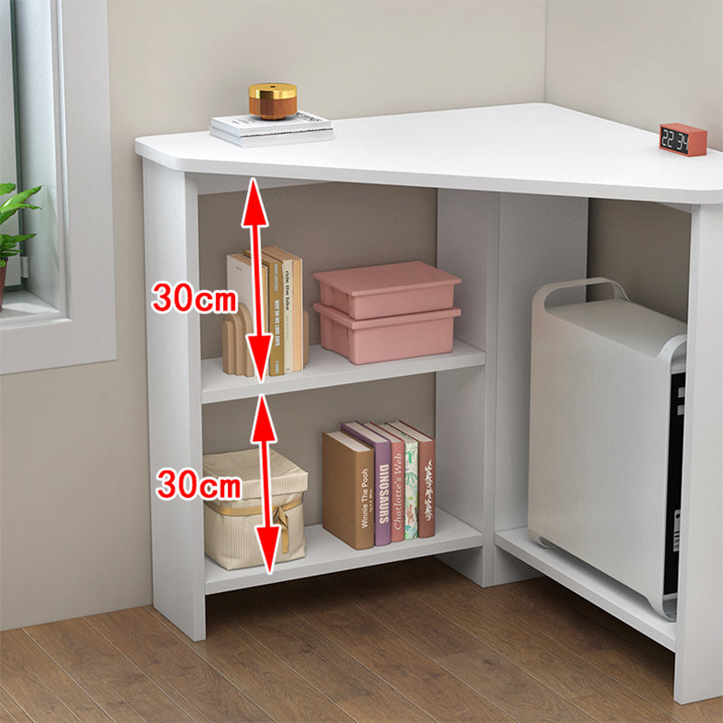 Modern Computer Desk Manufactured Wood Corner Writing Desk , 28.86 Inch H