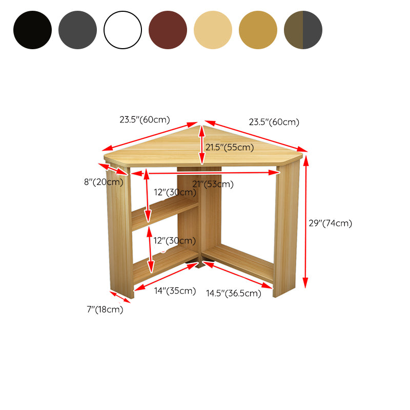 Modern Computer Desk Manufactured Wood Corner Writing Desk , 28.86 Inch H