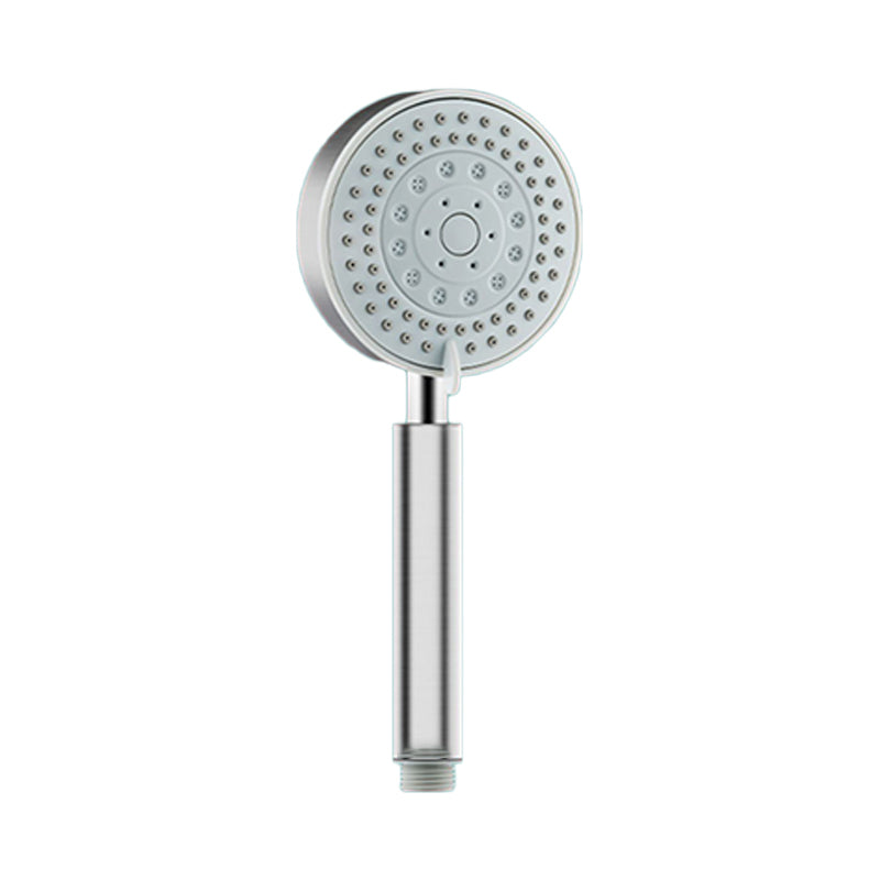 Round Self-Cleaning Hand Shower Adjustable Spray Pattern Stainless Steel Hand Shower