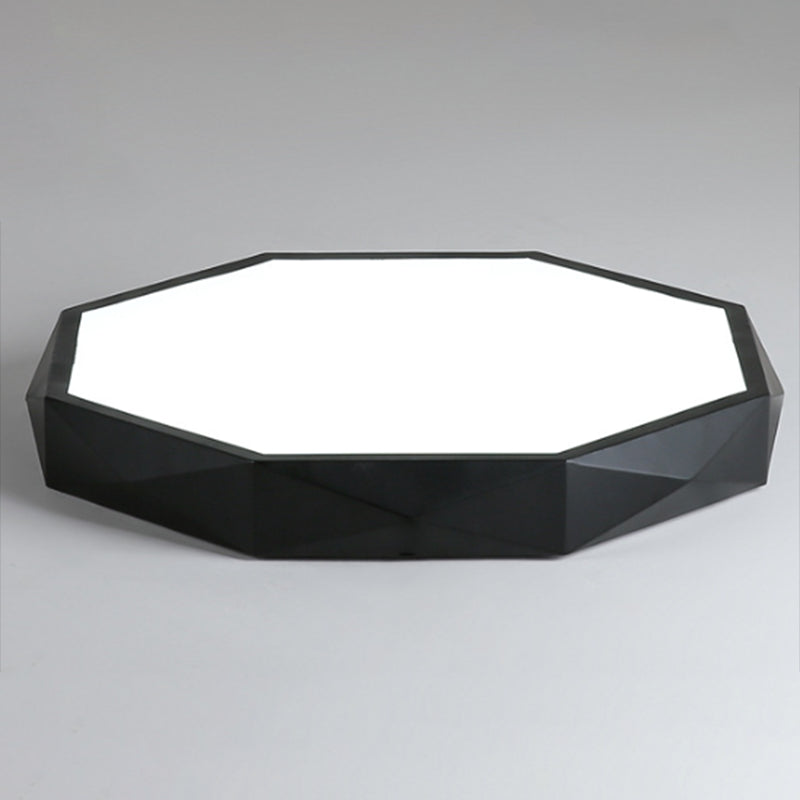 Geometric Flush Mount Fixture Macron Metal Flush Light for Living Room