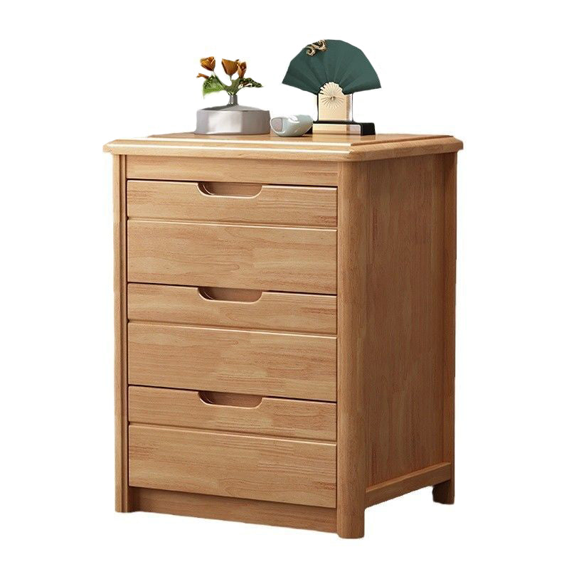 Modern Drawer Storage Accent Table Nightstand Antique Finish Nightstand