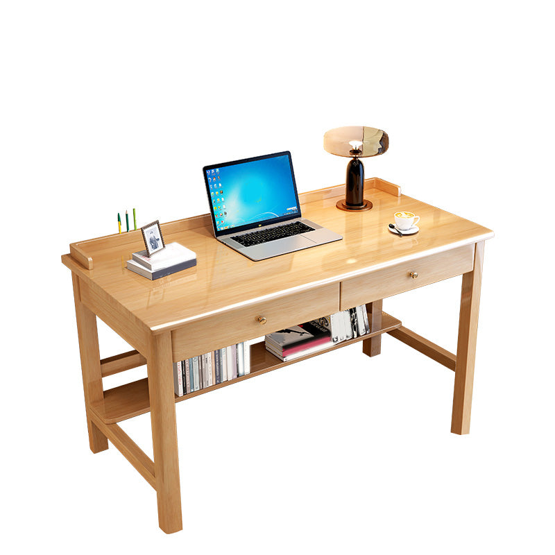 Writing Desk with Drawers Kids Desk 23.6" W Bedroom Solid Wood Kids Desk and Chair