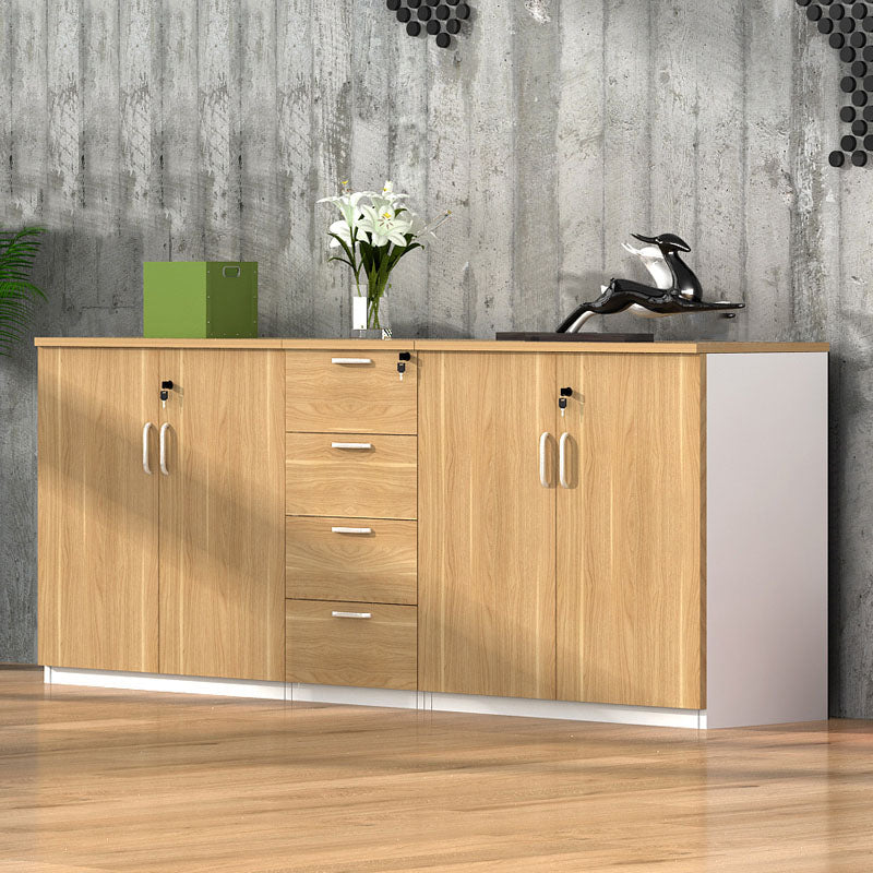 Scandinavian Filing Cabinet Wood Lateral Filing Cabinet for Home Office