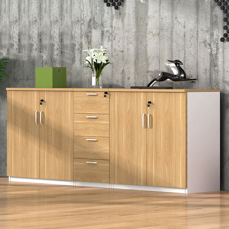 Scandinavian Filing Cabinet Wood Lateral Filing Cabinet for Home Office