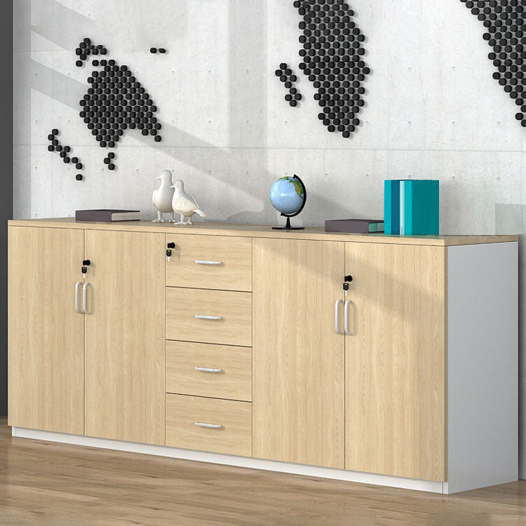 Scandinavian Filing Cabinet Wood Lateral Filing Cabinet for Home Office