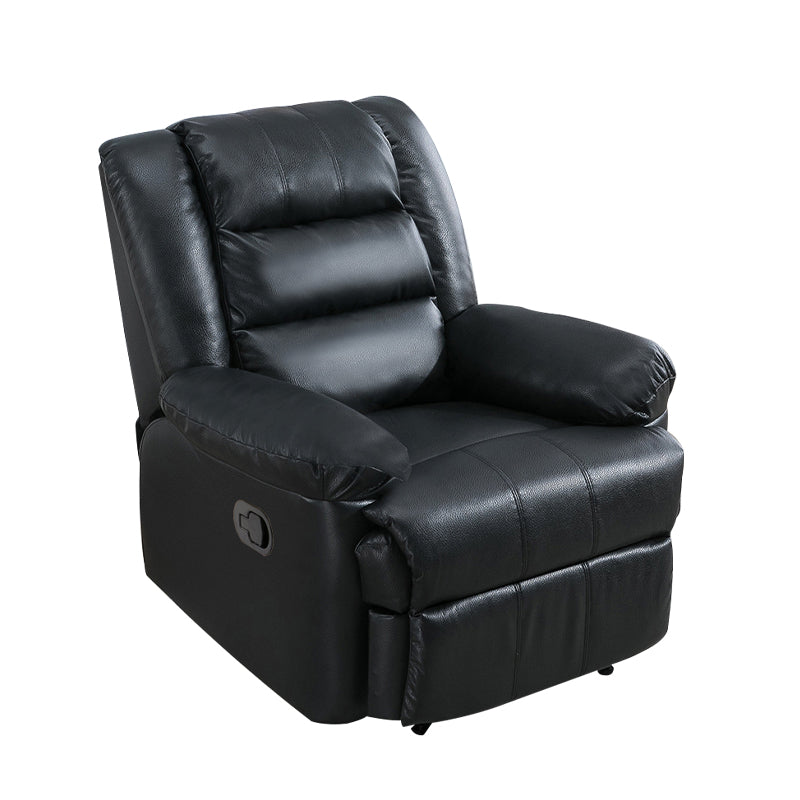 Contemporary Wing Chair Recliner Solid Color Indoor Swiveling Position Lock