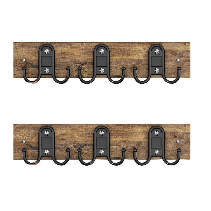 Modern Wooden Coat Rack Wall Mounted Coat Rack with Coat Hooks