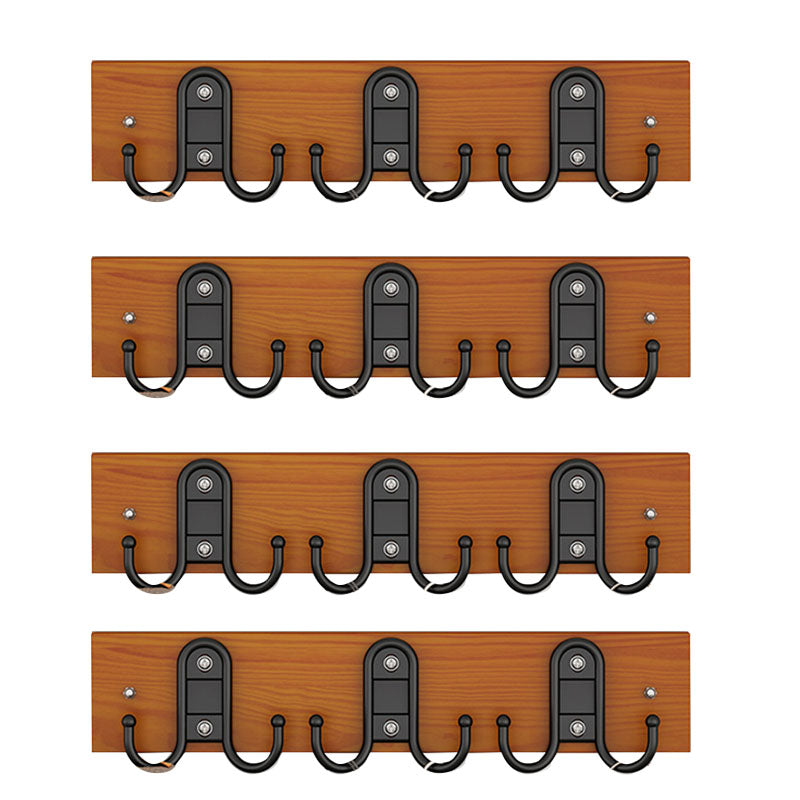 Modern Wooden Coat Rack Wall Mounted Coat Rack with Coat Hooks