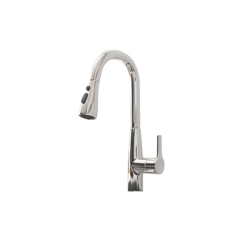 Gooseneck Kitchen Bar Faucet Swivel Spout with Single Handle