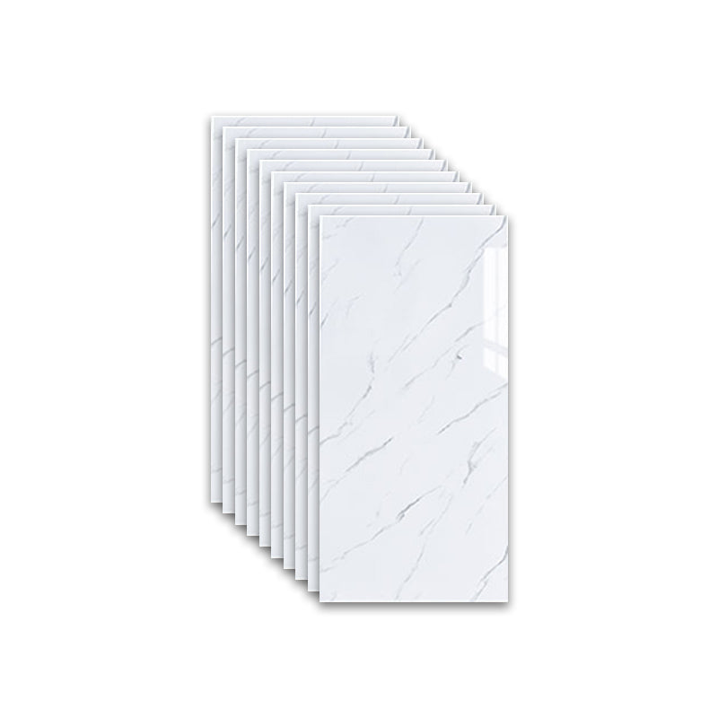 Marbling Scratch Resistant Tile PVC Singular Peel & Stick Tile for Backsplash Wall