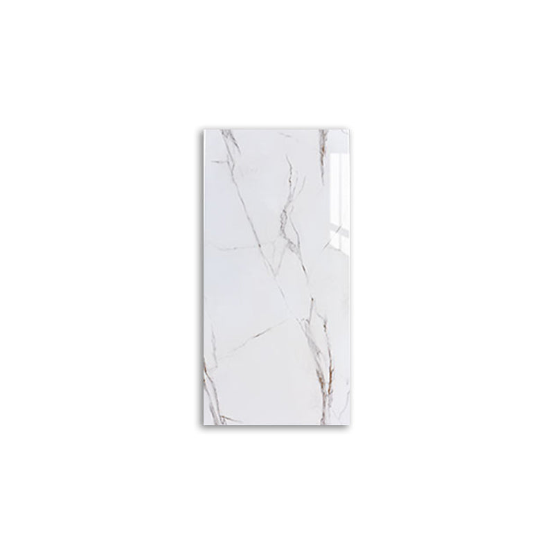 Marbling Scratch Resistant Tile PVC Singular Peel & Stick Tile for Backsplash Wall