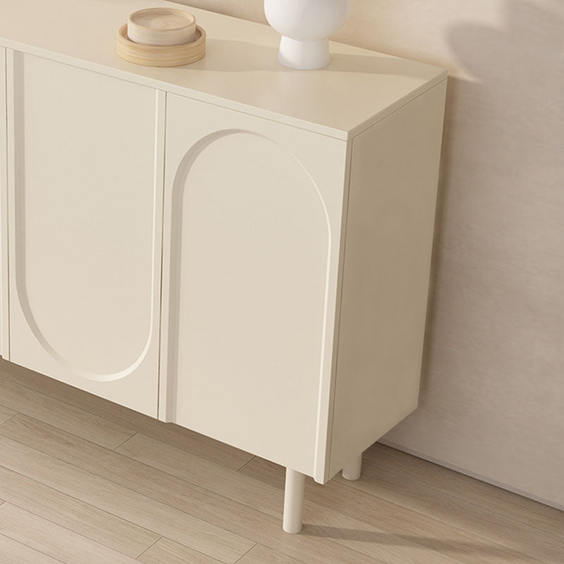 Contemporary Sideboard Stone Storage Sideboard Buffet with Doors for Dining Room