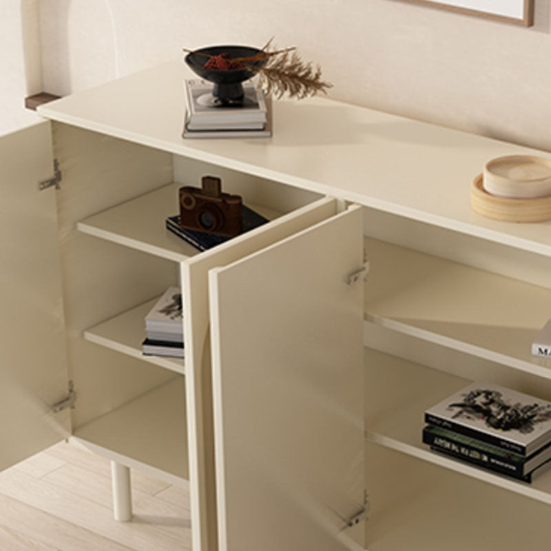 Contemporary Sideboard Stone Storage Sideboard Buffet with Doors for Dining Room