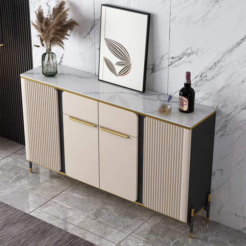 Modernism Sideboard 2 Drawers Server Cabinet with Storage for Dining Room