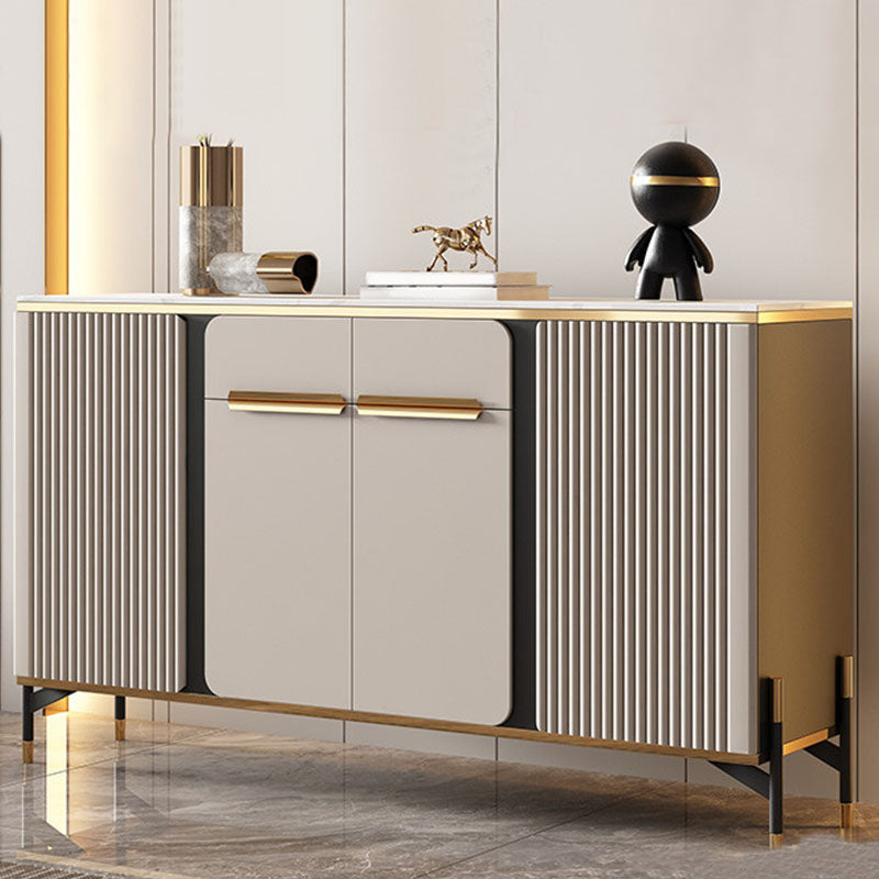 Modernism Sideboard 2 Drawers Server Cabinet with Storage for Dining Room