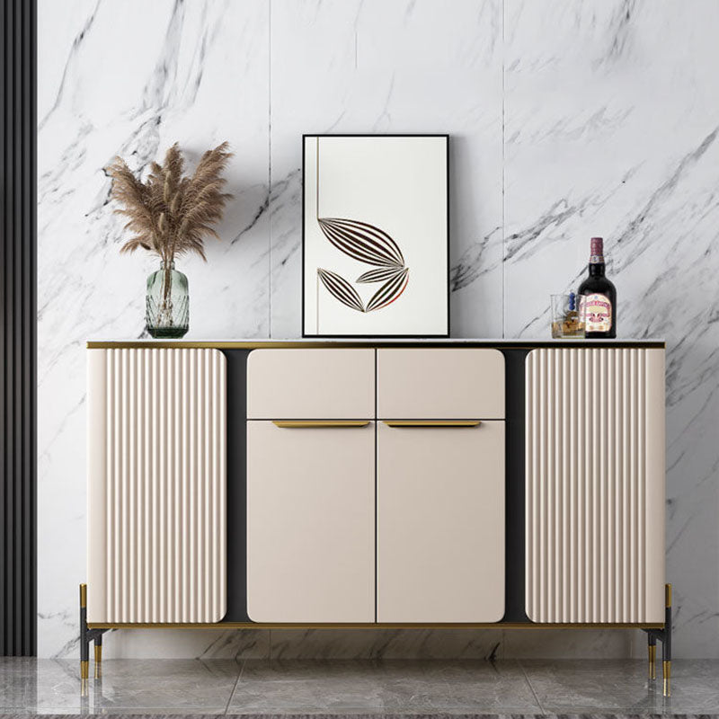 Modernism Sideboard 2 Drawers Server Cabinet with Storage for Dining Room