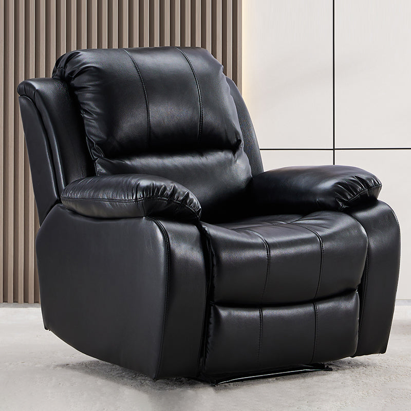 34.6" Wide Leather Single Recliner Traditional Swiveling Recliner Chair