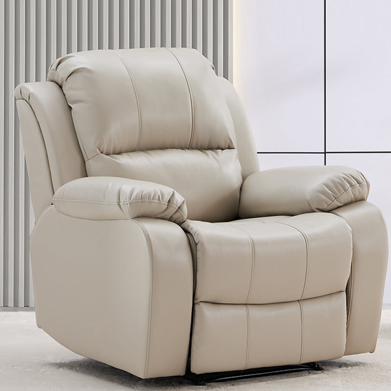 34.6" Wide Leather Single Recliner Traditional Swiveling Recliner Chair