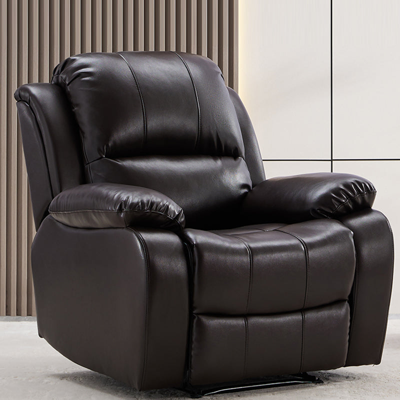 34.6" Wide Leather Single Recliner Traditional Swiveling Recliner Chair