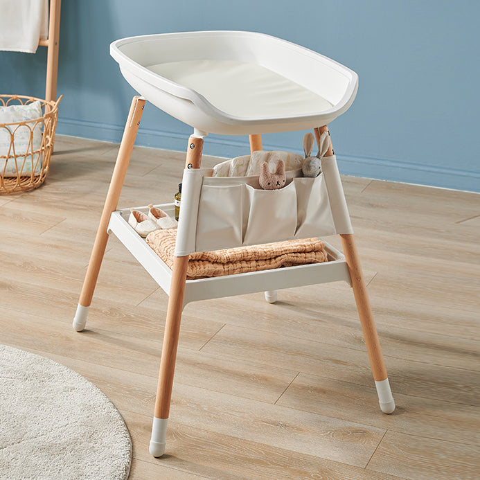 Flat Top Baby Changing Table Wooden Changing Table with Storage