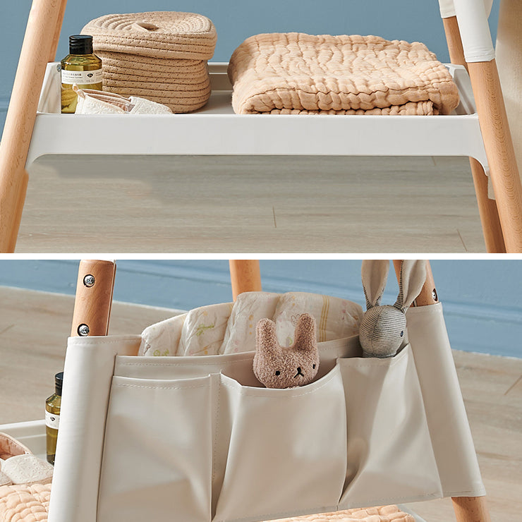 Flat Top Baby Changing Table Wooden Changing Table with Storage