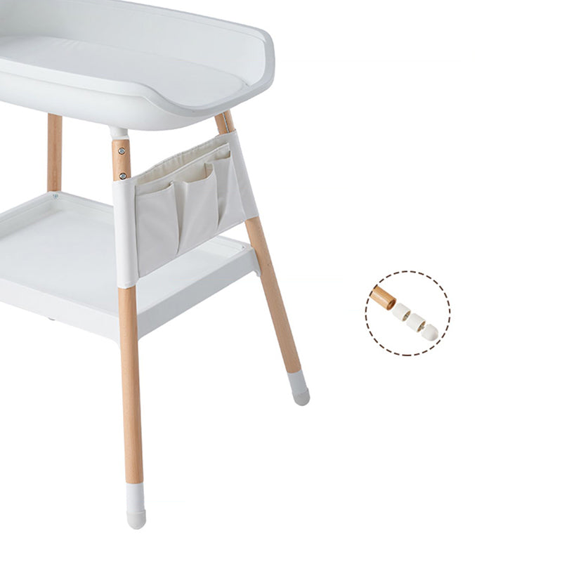 Flat Top Baby Changing Table Wooden Changing Table with Storage