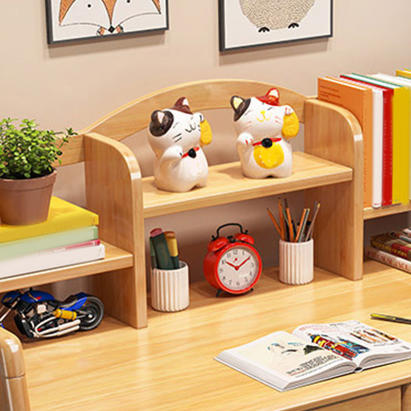 Adjustable Home Kids Desk 23.6" W Wooden Desk Kids Desk and Chair with Bookshelf