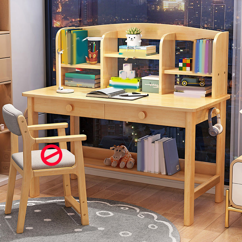 23.6" W Writing Kids Desk Bedroom with Drawers Kids Study Desk and Chair Set