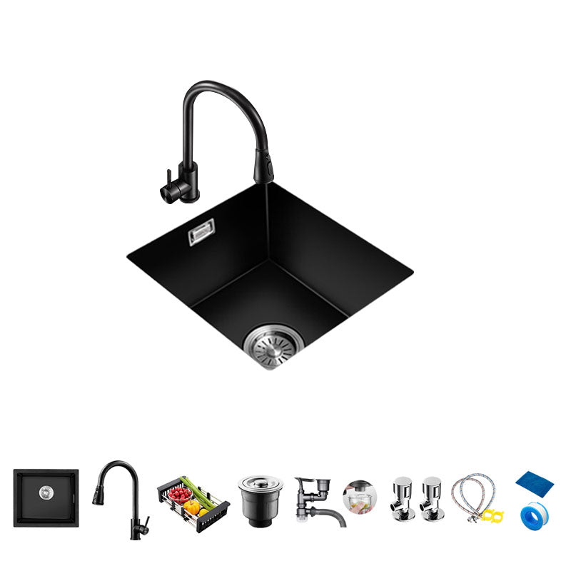 Quartz Kitchen Bar Sink Single Bowl Kitchen Bar Sink with Drain Assembly