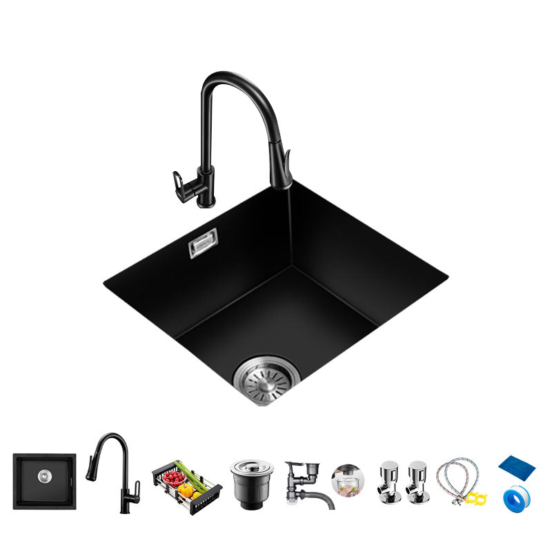 Quartz Kitchen Bar Sink Single Bowl Kitchen Bar Sink with Drain Assembly