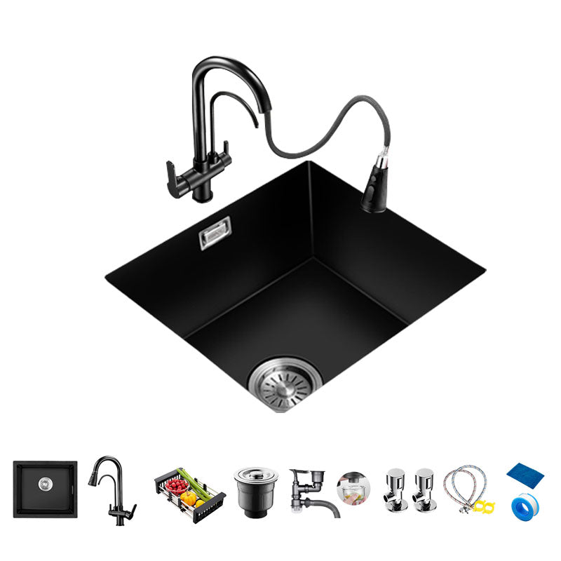 Quartz Kitchen Bar Sink Single Bowl Kitchen Bar Sink with Drain Assembly