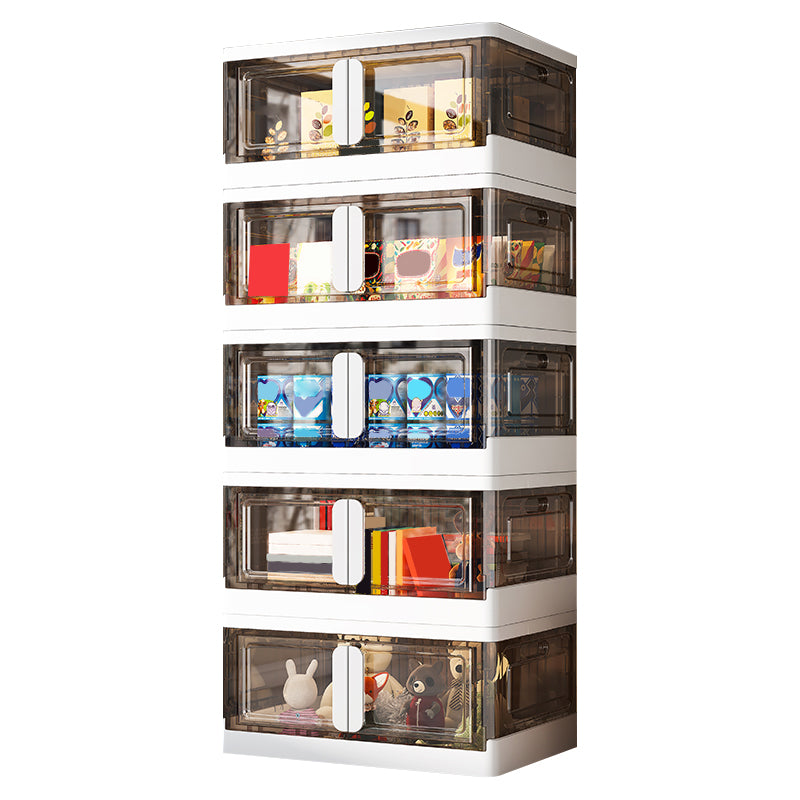 Visual Plastic Kids Closet Modern Style Kids Armoire Cabinet