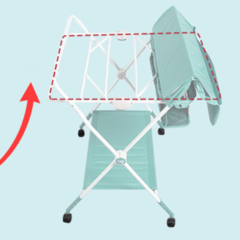 Portable Changing Table Folding Baby Changing Table with  Basket