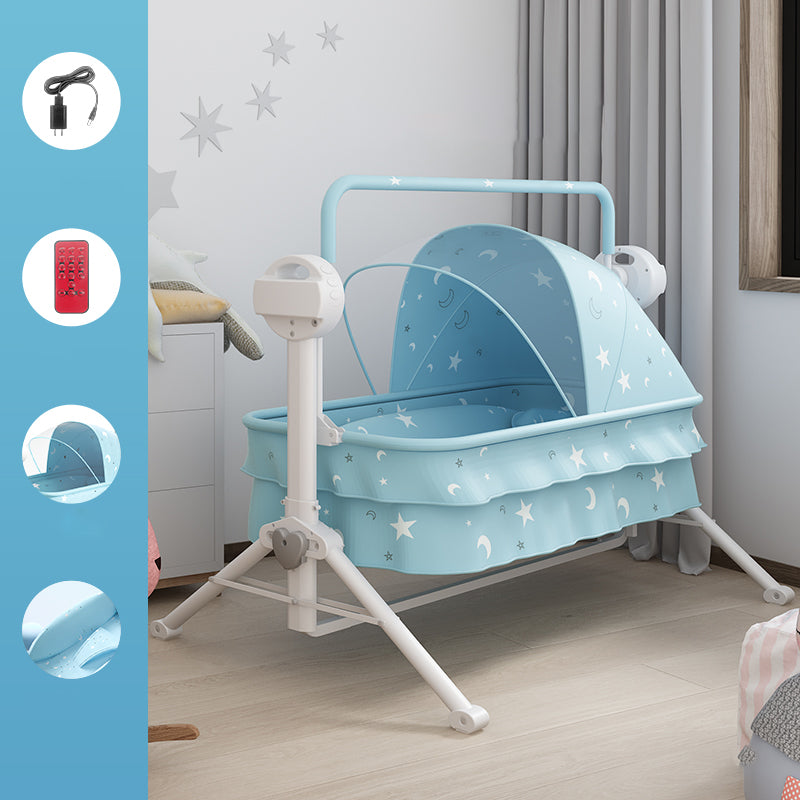 Modern Rocking Crib Cradle with Seat Belt Electric Crib Cradle for Newborn