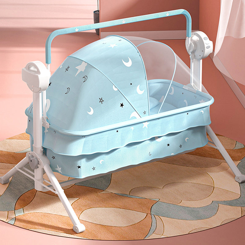 Modern Rocking Crib Cradle with Seat Belt Electric Crib Cradle for Newborn