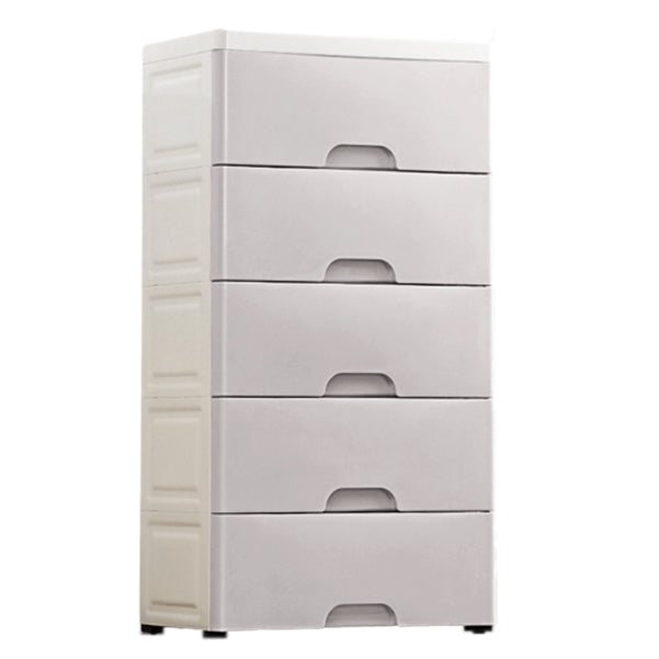 Scandinavian Kids Dressers Vertical Plastic Nursery Dresser with Drawers for Bedroom