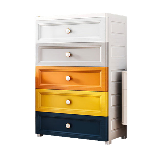 Ultra-Modern Vertical Kids Furniture Plastic Baby Dresser with Drawers