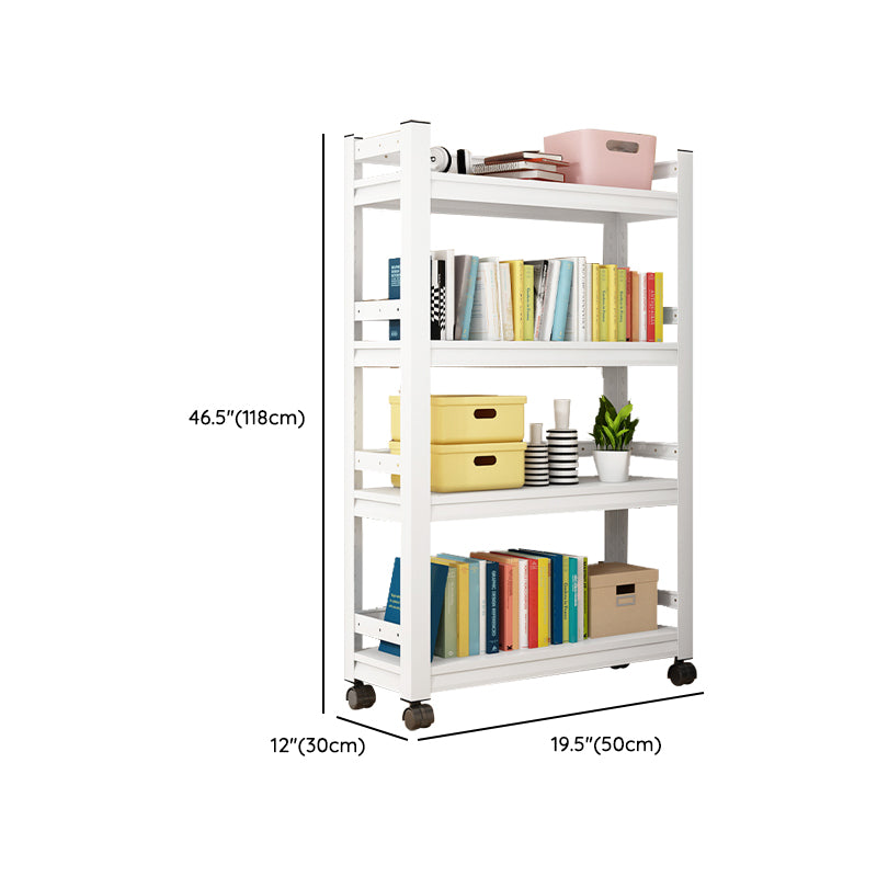 Contemporary Metal Book Shelf Freestanding Standard Kids Bookcase