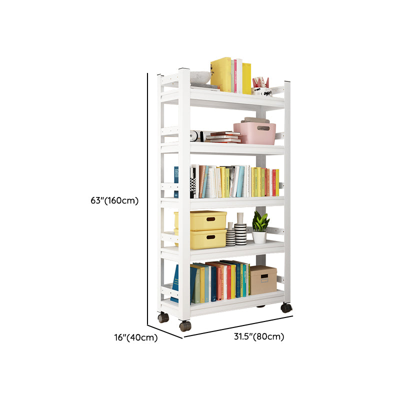 Contemporary Metal Book Shelf Freestanding Standard Kids Bookcase